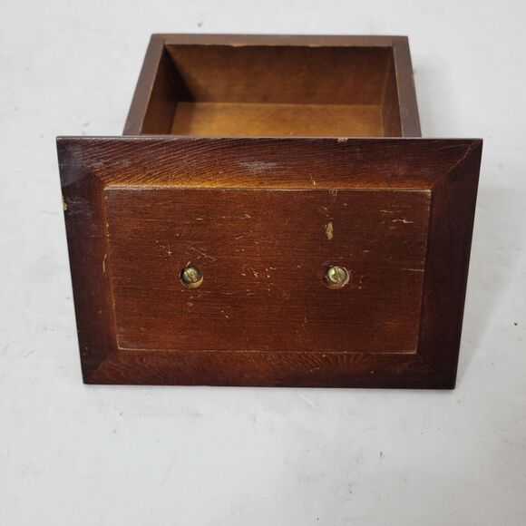 Vintage Brass and Wood Hand Crafted Box Made in Taiwan Rosential Netter - Picture 12 of 16